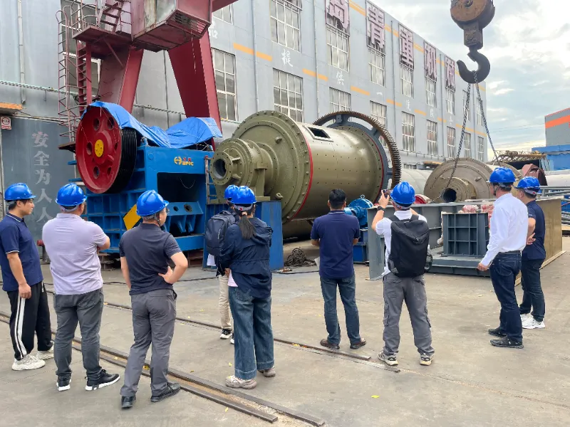 Wet Grinding Overflow Ball Mill On-site client visit